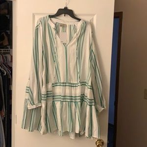 ASOS tiered mini smock dress